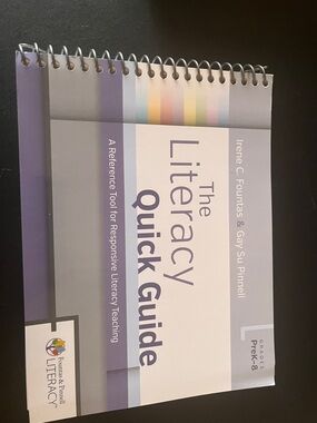 The Literacy Quick Guide Spiral-Bound Reference - Purple & White
